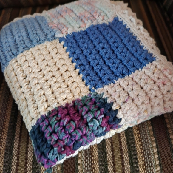 Handmade Other - Beautiful handmade crochet blanket throw lap blanket squares
